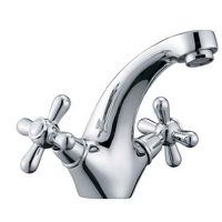 HAIBA Смеситель для умывальника двухвентильный Dominox 161 механика (HB0944)